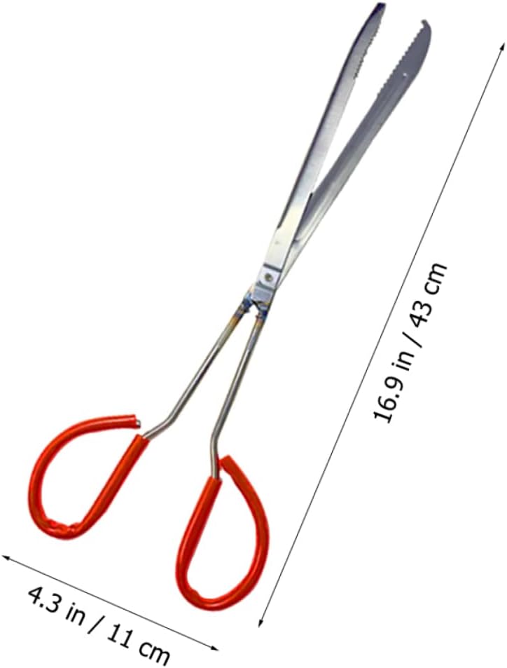 Multi-Use Crab and Eel Tong Anti-Slip Metal Seafood Clamp Tool for Lobster and Crab Picking 1-Piece Non-Slip Gripper for Fishing and Seafood Cooking