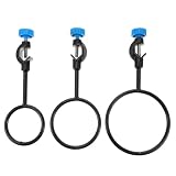3 Stück Labor Stützring Satz aus Eisen mit Klemme
