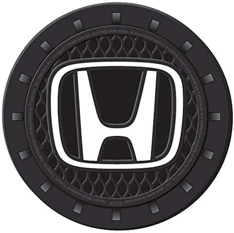 Plasticolor 000675R01 Honda Auto Car Truck SUV Cup Holder Coaster 2-Pack , black