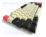 Der Betrieb Stil: Mechanische YEZIO Keycaps für Keyboards Schwarz Hellgrau Mixed Dolch Thick PBT 104 87 61 Keycaps Profil Tastenkappen for die mechanische Tastatur-freies Verschiffen Universal (Axis Body : Top Print, Color : 61)