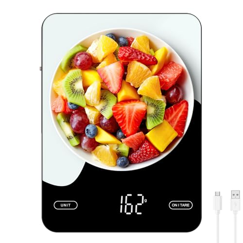 Brifit Digital Food Scale, 10kg/22lb Smart Kitchen Scales with Nu...