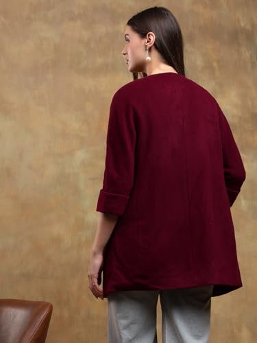 Image of KOTTY Womens Cotton Blend Standard Length Elegant Style Coat - Classic Style with Modern Detailing