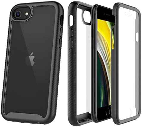 360 Degree iPhone 7/8/SE 2020-2022 Case Protection Built-in Screen Protector Cover Shockproof Shell Fit Rugged Bumper Defender Armor Case for iPhone 7/8/SE 2020-2022