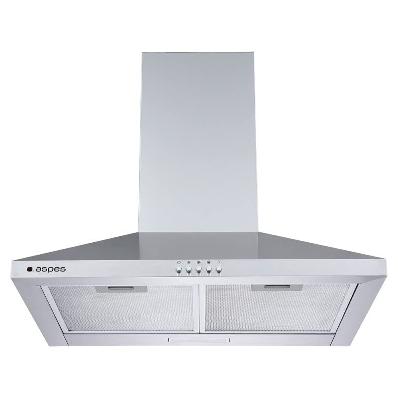 Campana piramidal Aspes Inox de 60cm con acabados en acero inoxidable y alta resistencia