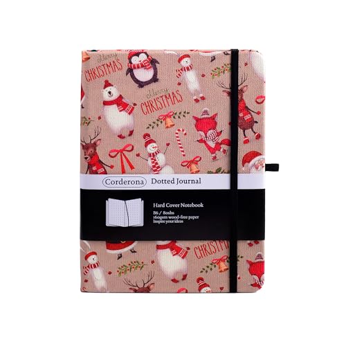 Journal de Noël papier 160g de haute qualité avec couverture rigide B6