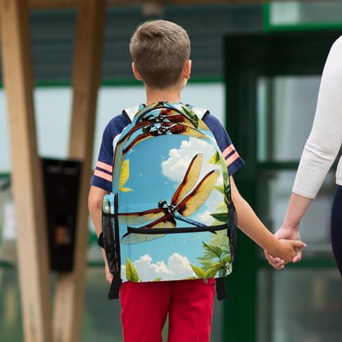 Sac à dos libellule mignonne pour adolescents, idéal pour le collège - 6