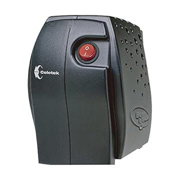 Estabilizador Coletek Bem Ligado ES-300VA-M, Preto, Tensão nominal de entrada/saida 115Volts, 4 Tomadas Padrão NBR 14136, Frequência 60Hz