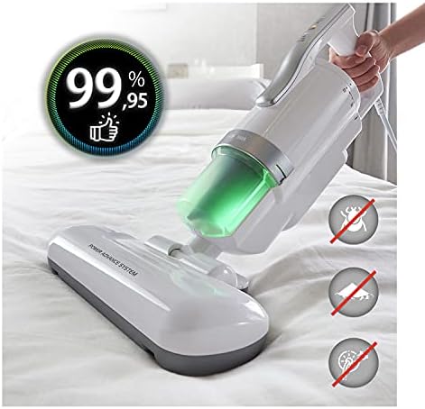 Iris Ohyama Quilt IC-FAC4 531346, Anti-dust mite/allergen Vacuum Cleaner for mattresses, Sofas, and Other Fabrics, Cyclone Stream Technology, 14,000 Vibrations/Minute, White
