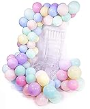 100 Pack 12 Inch 2.8g Thicken Macaron Color Balloons,Pastel Latex Balloon,for Birthday,Unicorn Supplies,Baby Shower,Wedding,Engagement,Christmas,Graduation,Picnic or Party Decorations,Garland,Arch Kit