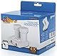 Anadol Monoblock Twin LNB Gold Line für Satellitenschüssel - 2 Teilnehmer, 2 Satelliten, Astra 19.2 & Hotbird 13 - digital Doppel Sat Kopf 0.1dB - Full HD, 4K, 8K, UHD, 3D, HDTV + 4 F-Stecker gratis