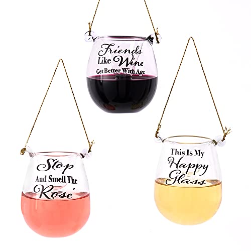 Verres à vin sans pied Kurt Adler de 6,1 cm pour table de fête | Lot de 3