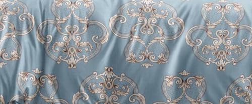 Image of AVINYA Premium Cotton Feel XXL Super King Size Bedsheets 108 inchX108 inch with 2 King Size Pillow Covers Feet, 275 X 275 cm (Aqua Blue)