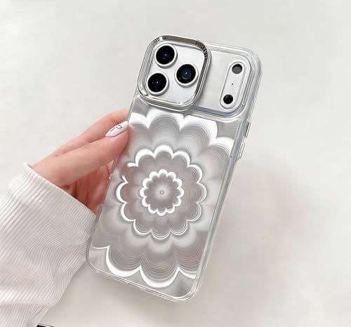 TPU morbido, antiurto Compatibile con Samsung Galaxy S9Plus Custodia TPU Fiori Fantasma, Cornice Fotografica Galvanizzata