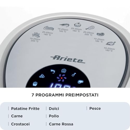 Ariete 461803 Unique 7 Autonome Friteuse d'air chaud Acier inoxydable Neuf - vue 7
