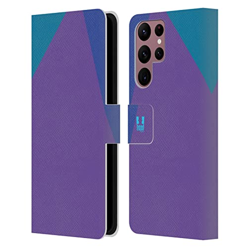 Étui Portefeuille Samsung Galaxy S22 Ultra 5G Blocs de Couleur Head Case Designs