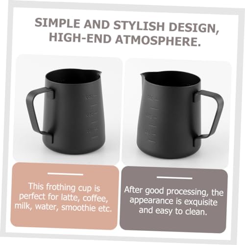 HOOTNEE Latte Art Medidor Jarra Espuma Leite Jarra Fumegante Jarra Espuma Leite Jarras Leite Jarra J