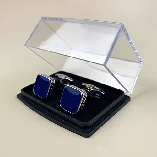 Image of S&W Wedding Cufflinks for Men Cuffs with Gift Box Business for Tuxedo Shirt