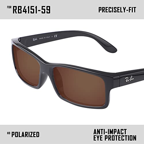 Image of Polarized Replacement Lenses for Ray-Ban RB4151 59mm Sunglass