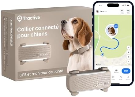 Tractive – Collier GPS pour chien | 2025 Édition | Leader du marc...