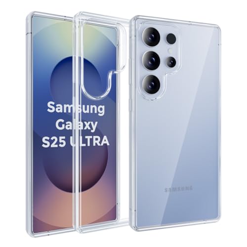 For Samsung Galaxy S25 Ultra Case Silicone Gel Protective Slim Bumper Soft Phone Cover - Crystal Clear Transparent