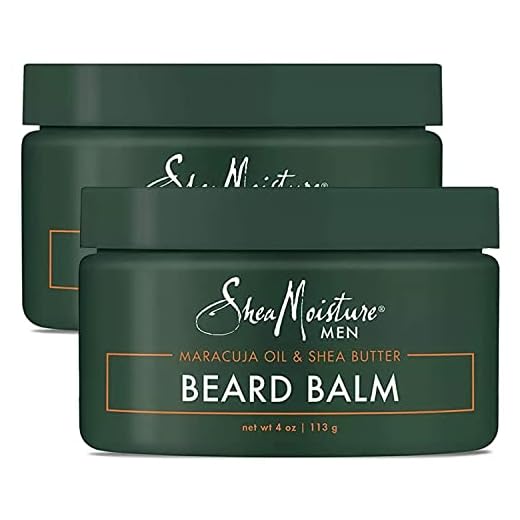 SheaMoisture Mens Skin Care, Beard Balm with Natural Ingredients, Shea Butter and Maracuja Oil to Shape, Smooth & Define Flawless Beard & Facial Hair (2 Pack – 4 Oz Ea) 