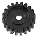 Fafeicy 20-Zahn Servo Zahnrad, 25-Zahn-Spline MOD 0.8, Stahlgussteile, zum Antreiben des 100-Zahn-Naben-Zahnrads mit einem Abstand von 48 mm, 4307-1025-0020