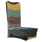 Housses de chaise de table : faciles à installer, glissez- sièges, bords élastiques resteront stables et rentrés, housse de siège de chaise