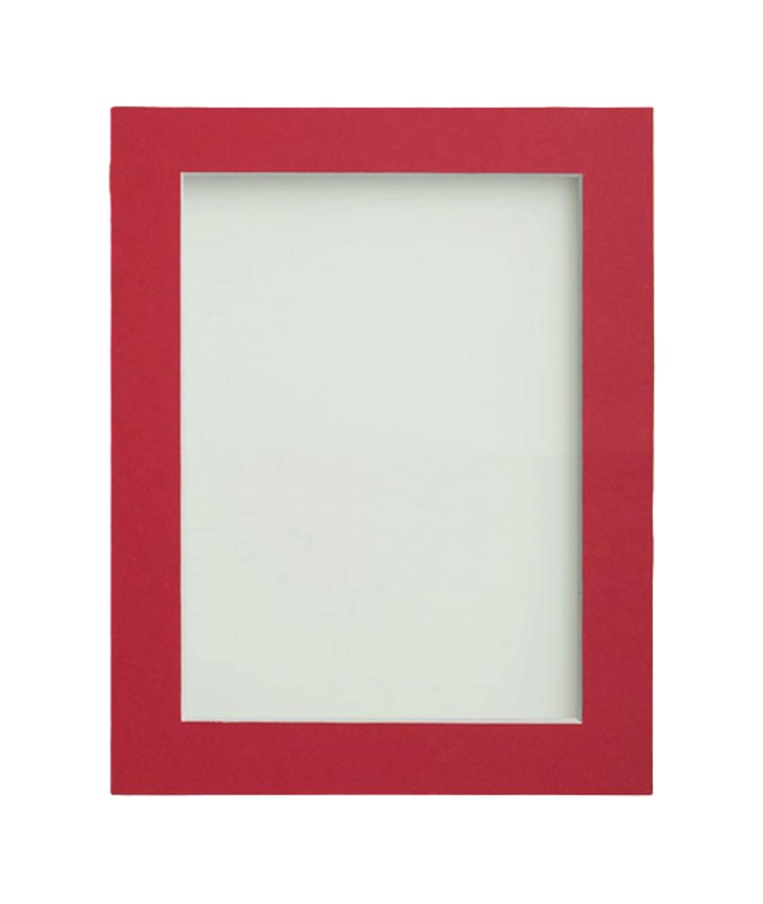 Frame Company Watson Rustic Picture Photo Frame fitted with Perspex, 36x24 inch with Red Mount for image size 30x20 inch