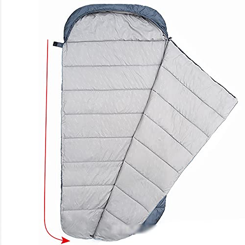 Jianghuayunchuanri Bequemer Schlafsack Outdoor Camping Schlafsack Universal Verdickte kaltefeste Erwachsene Tragbare Schlafsack Indoor- und Outdoor-Aktivitäten (Farbe : Grau, Size : 230x100cm) - Image 3