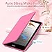 Sanyetral Protective Case with Magnetic TPU Back and Auto Wake/Sleep Function, Not for Nokia TCL Remarkable -Raspberry