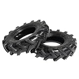 Parts-Diyer 4.80/4.00-8 Tubeless Tires for Garden Tractor Lawn Riding 4.80x4.00-8"4Ply Max Load 672 Lbs Set of 2