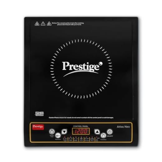 Prestige Atlas Neo 1200W Induction Cooktop (Black, Indian Menu Option)
