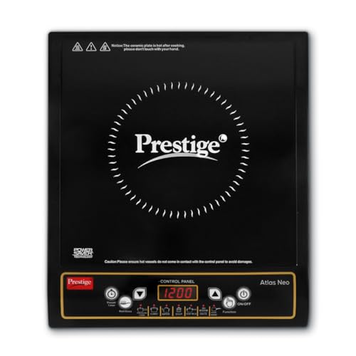 Image of Prestige Atlas Neo 1200W Induction Cooktop (Black, Indian Menu Option)