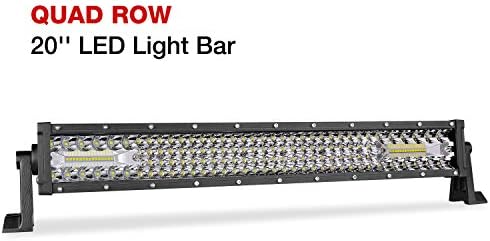LED Light Bar, OFFROADTOWN 20'' 150W LED Light Bar Quad Row Driving Lights Spot Flood Combo OSRAM Led Bar Waterproof Off Road Lights Fog Lamp for Vehicle Truck Wrangle ATV UTV 4x4 Boat