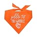 Gobble Til You Wobble Thanksgiving Dog Bandana (Orange, OS 342)