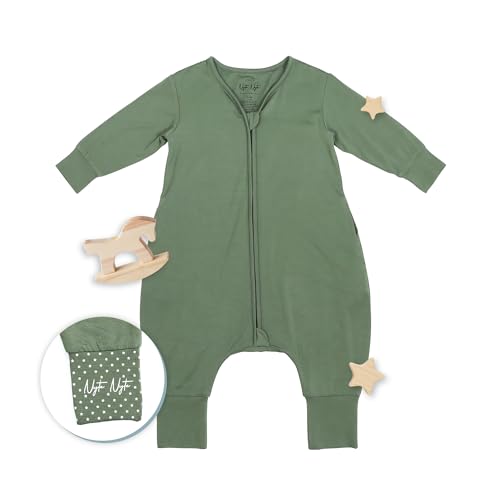 Image of Nyte Nyte Baby- 0.5 TOG SnuggleSack Sleep Sack Rumper W Sleeves, Adjustable Feet Cuffs & Anti-Slip Grip