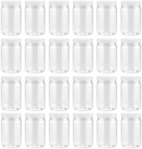 SMART SOLUTIONS Clear Plastic Mason Jars, 18 oz 24 Pack image 2