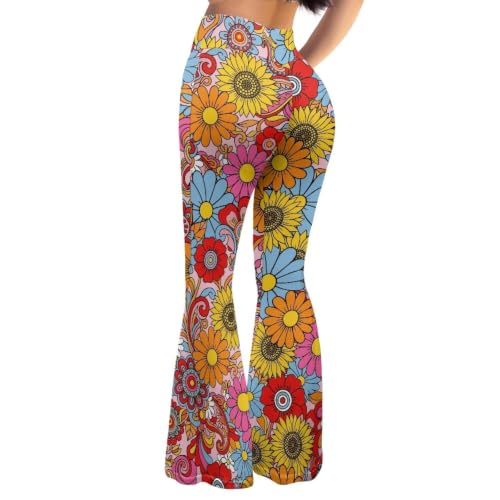 Ypexeognv Womens Flare Leggings Tummy Control Bell Bottoms Pants