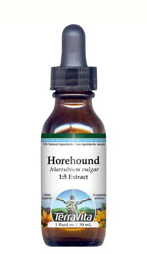 Horehound - Extracto líquido de glicerita (15) - Sin sabor (1 onza líquida, ZIN 428093) - Paquete de 3