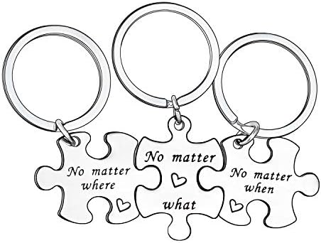 MADHAHEFU Couple Keyrings Boyfriend Girlfriend Gift Husband Keychain Valentine Day Gift Love Puzzle Jewellery (Better Together)