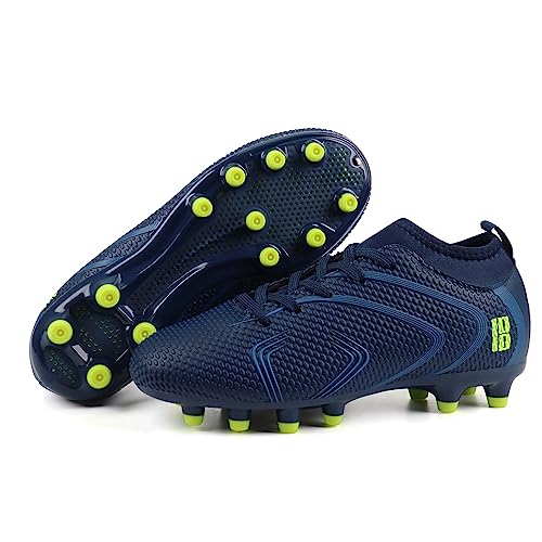 brooman Kids Firm Ground Soccer Cleats Boys Girls Outdoor Football Shoes2