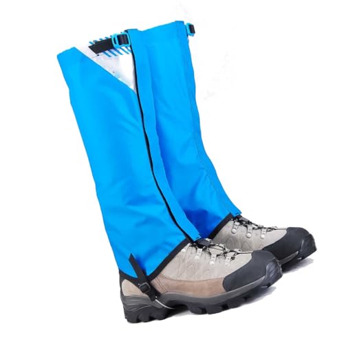 Hiking Gaiters，High-top Leggings,Lightweight And Breathable And Leg Protection, Suitable For Trail Running And Outdoor Hiking Climbing(Blue,Small)