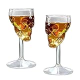 Diseño: El diseño especial de las copas de vino de cráneo, que es adecuado para fiestas de Halloween, hace que sea más fácil disfrutar del whisky, el vino tinto, la cerveza al mismo tiempo, ¡es algo maravilloso!