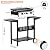 SKOK 3 Burner Gas Griddle- 23.3 Inch Outdoor Propane Griddle-30000 BTU Propane Fuelled, Portable Flat Top Gas Grill Camping Griddle Station for Kitchen, BBQ, Camping Tailgating