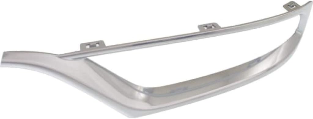 for Chrysler 300 Bumper Trim 2015-2020 Driver and Passenger Side Pair/Set Outer | Front | Center Applique | Platinum | Molding | Type 1 | CH1038166, CH1039166 | 5XV89SZ7AA, 5XV88SZ7AA