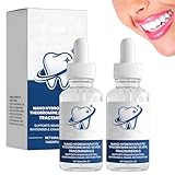 2 Stück Zahnfleischrückgang Zahnfleisch Aufbau Tooth Liquid Repair Zahnpflegelösung Zahnfleisch Pflege Tropfen Zahnfleischregenerationstropfen Zähne Wiederherstellen Zahngesundheit Erhalten 60ml