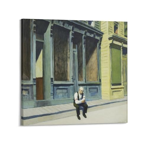 Impression sur toile Sunday Edward Hopper pour chambre à coucher et salon cosy