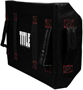TITLE Boxing Tombstone Training Shield, Black - Punch and Kick Target, Coaching Tool, Muay Thai Pad