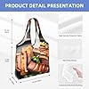 WSSYYBF Golden Roast Canvas Tote Bag, Polyester Shopping Tote, Large Capacity #5