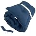 Meishida Cojín Tumbona Reclinable con Almohada Reposacabeza, Colchoneta Tumbona Exterior Tela Super Loneta con Relleno de Fibra Hueca, Enrollable y Fácil de Llevar - 180x55x6cm (Azul Marino)